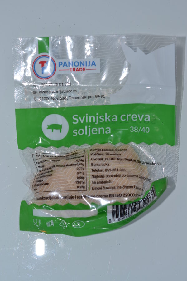 Soljena svinjska creva 10m 38/40