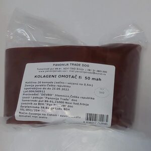 Veštačko crevo kolageni #50 s+v mahagoni