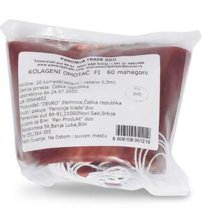 Veštačko crevo kolagen #60 s+v mahagoni